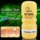 Golden Star 蝸牛高模擬通道自慰杯-口交杯